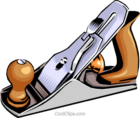 Wood Plane Royalty Free Vector Clip Art Illustration - Carpentry Tools Clip Art (480x406), Png Download