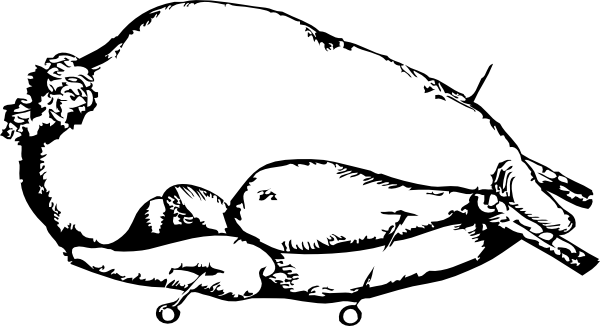 Clip Art At Clker Com Vector Online - Desene Cu Curcani De Ziua Recunostintei (600x326), Png Download