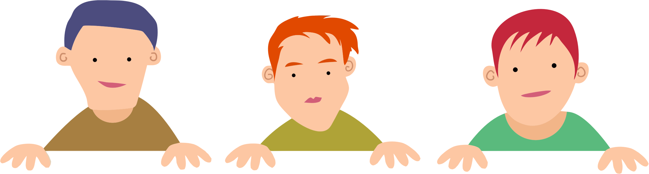 Download This Free Icons Png Design Of Three Boys PNG Image with No ...