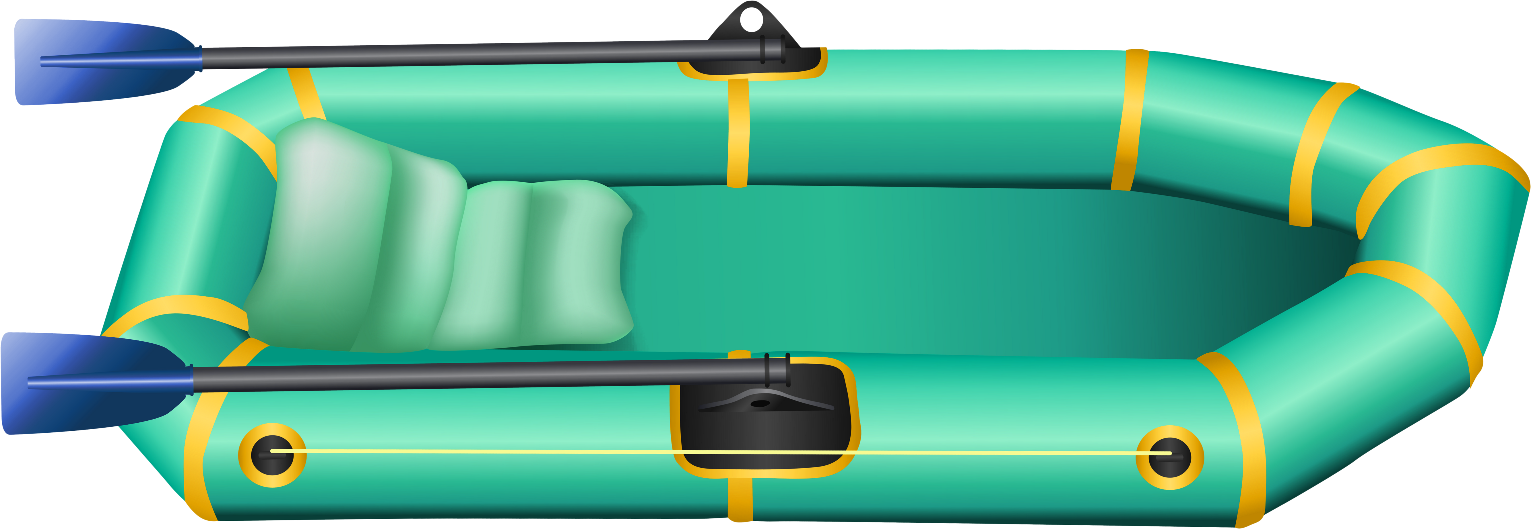 Objetos De Caça E Pesca (5604x2163), Png Download
