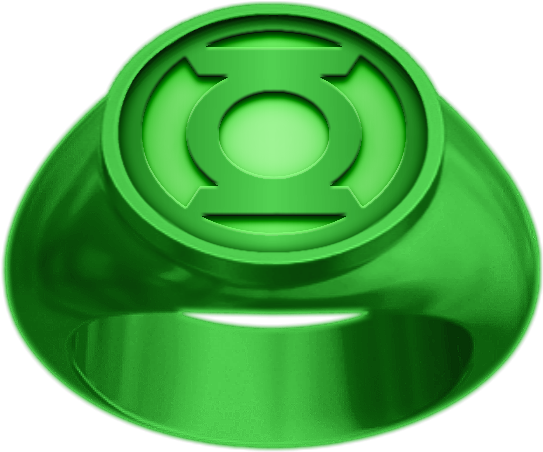Green Lantern Ring By Kalel7 Images Green - Green Lantern Ring Cartoon (557x480), Png Download