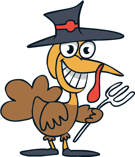 Turkey Clipart Hat - Thanksgiving Day Turkey Transparent Clipart (600x630), Png Download