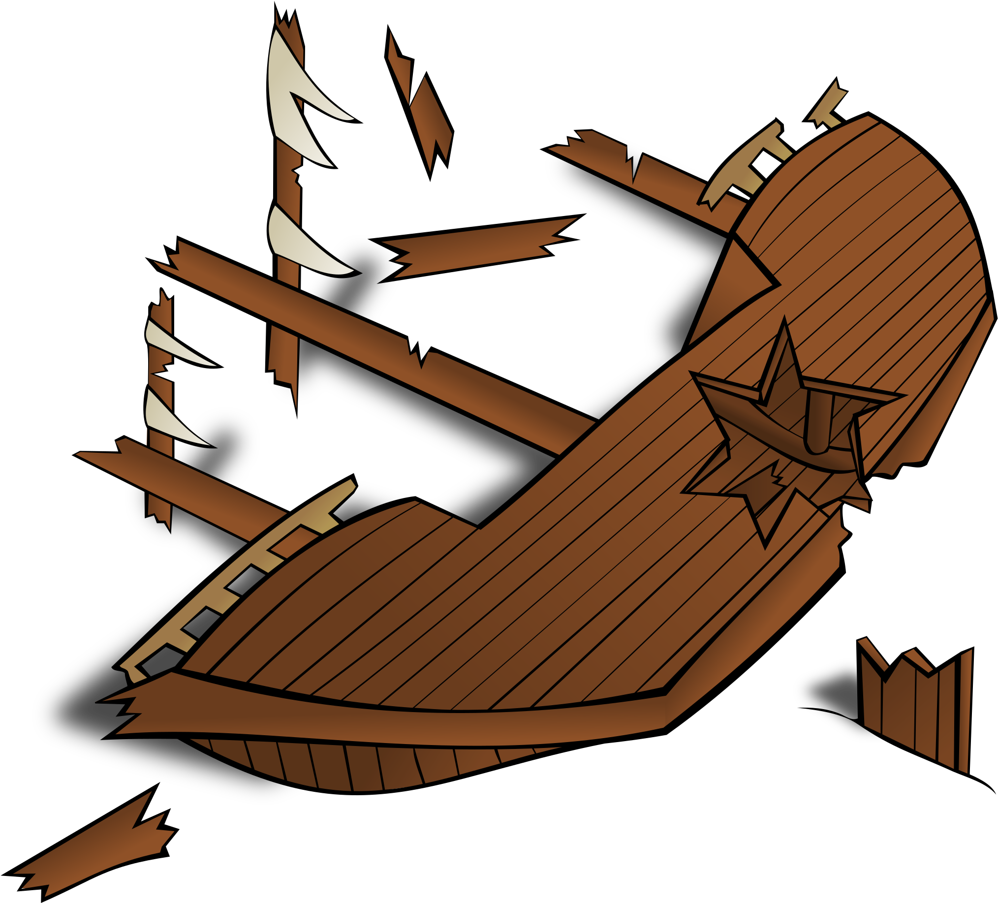 Rpg Map Symbols Shipwreck Big Image Png - Shipwreck Clip Art (2400x2400), Png Download