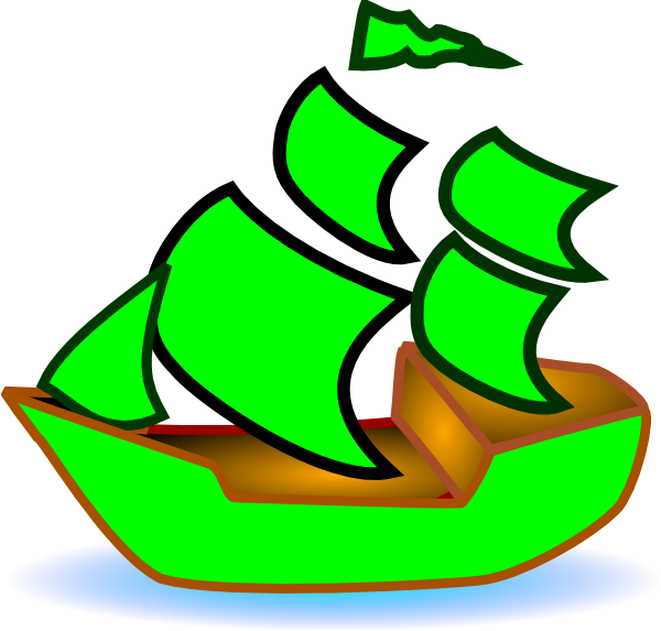 How To Set Use Green Boat Clipart (600x573), Png Download