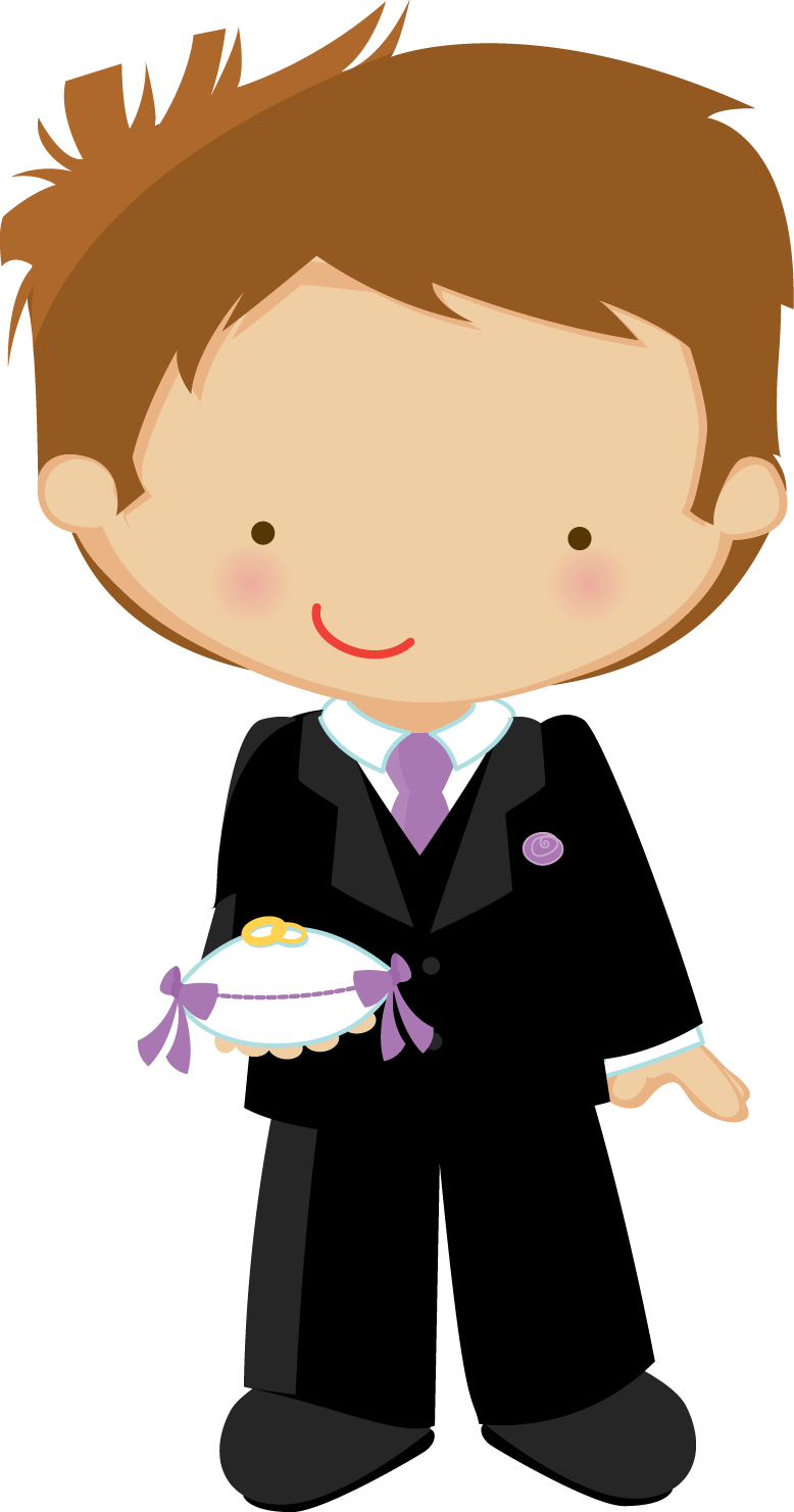 Ring Clipart Boy - Pajem E Daminha Png (778x1481), Png Download