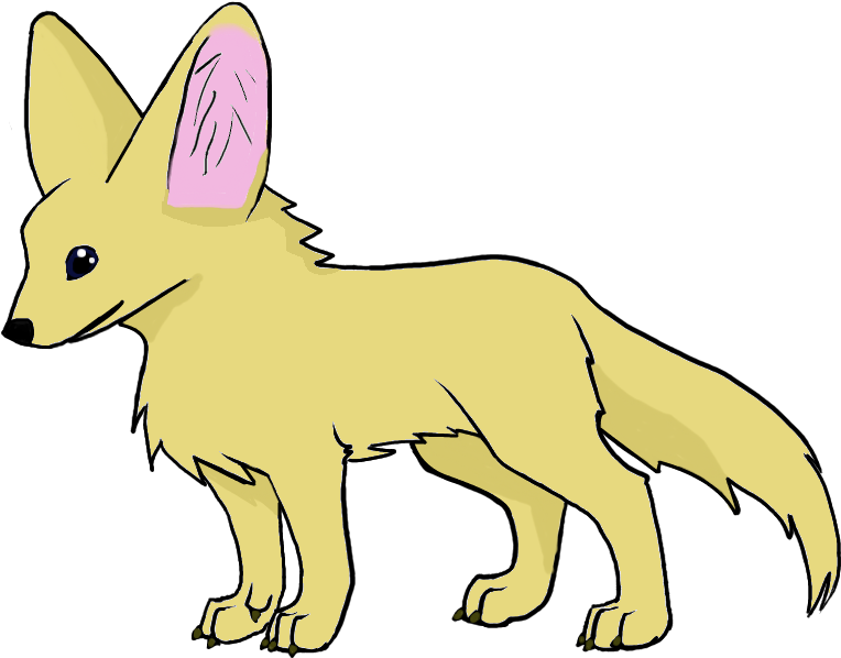 Royalty Free Fennec Mart - Easy Fennec Fox Drawing (800x600), Png Download