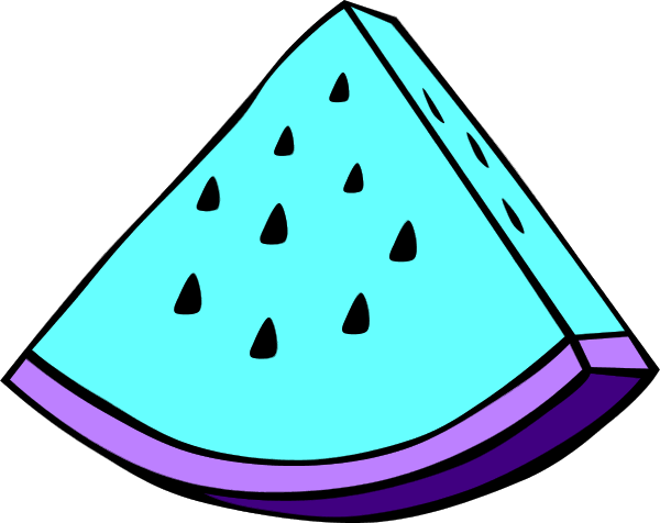 Watermelon Clipart Oblong - Watermelon Fruit To Color (600x476), Png Download