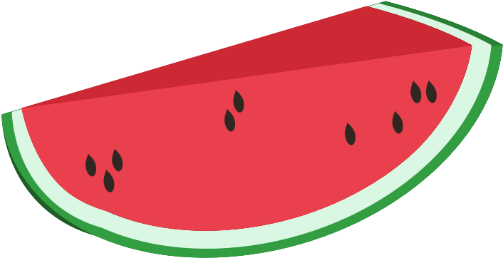 Clipart - Watermelon - Watermelon Vector Png (800x800), Png Download