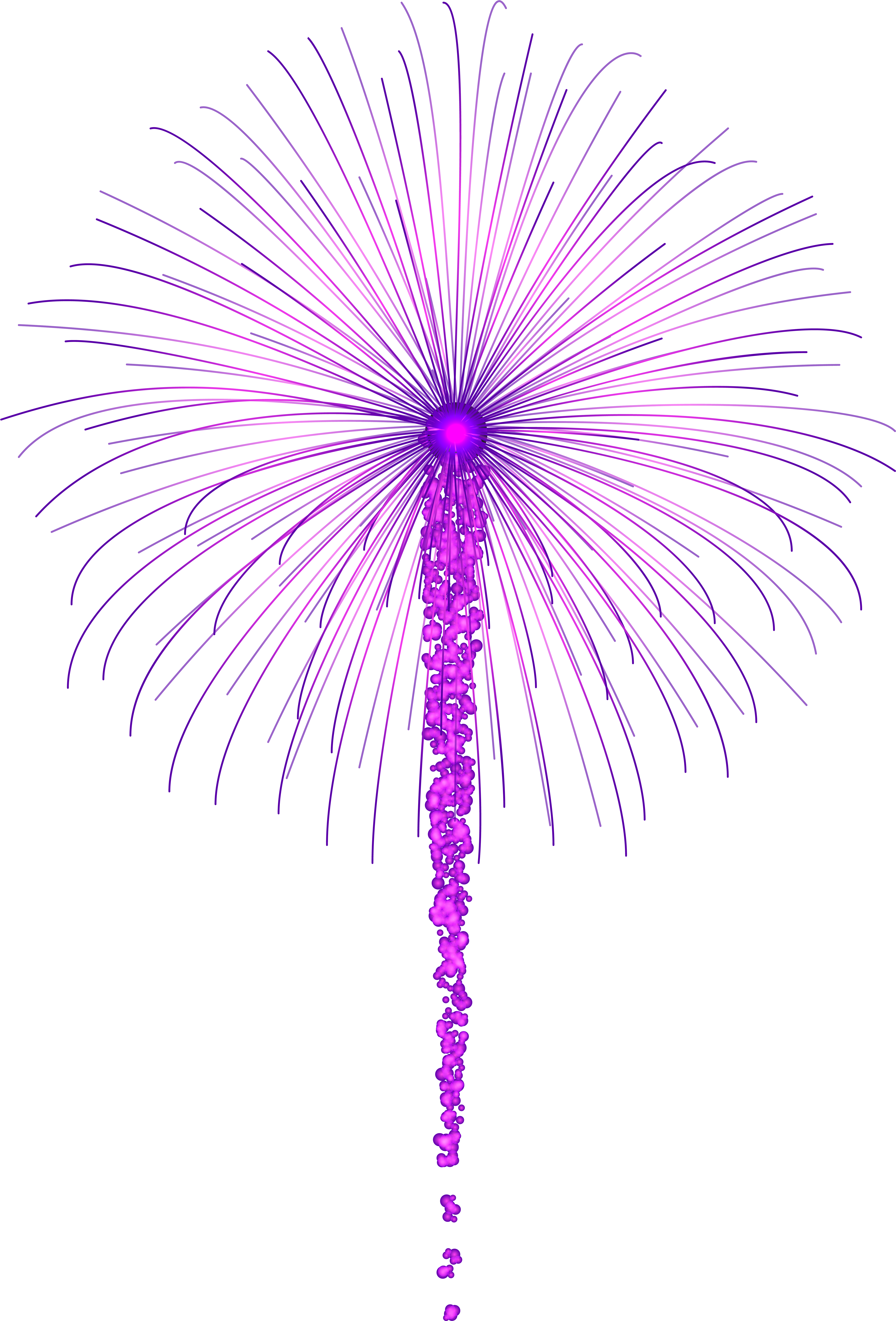 Fireworks Transparent Png Purple (5429x8000), Png Download