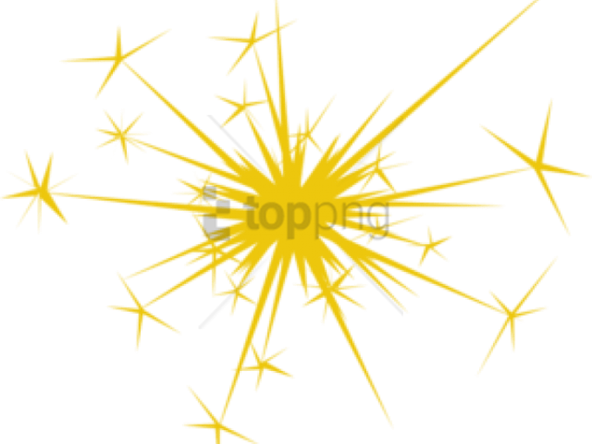 Fireworks Clipart Gold - Sparkle Clip Art (640x480), Png Download