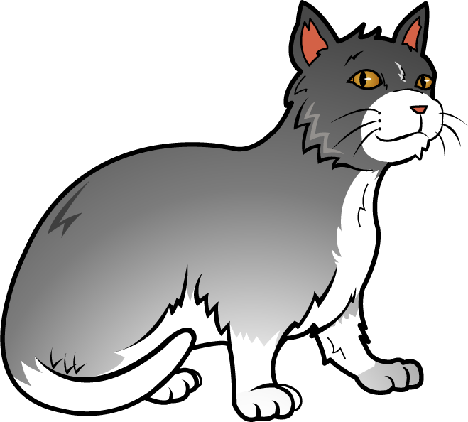 28 Collection Of Free Clipart Of Cat - Cat Clipart Free (659x594), Png Download