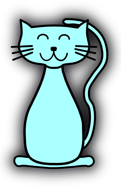 Peach Cat Clipart (420x598), Png Download