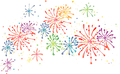 Simple Cartoon Pictures Of Fireworks Fireworks Transparent - Fireworks Clipart (400x400), Png Download