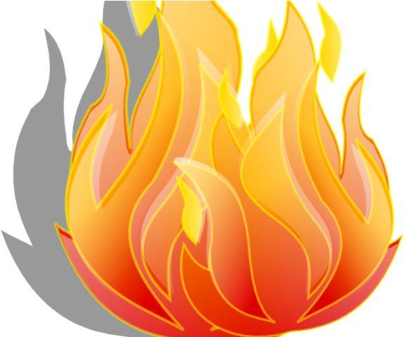 Flames Clipart Long Flame - Fire Clipart (640x480), Png Download
