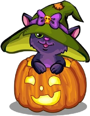 Clipart Info - Cute Halloween Clip Art (400x400), Png Download