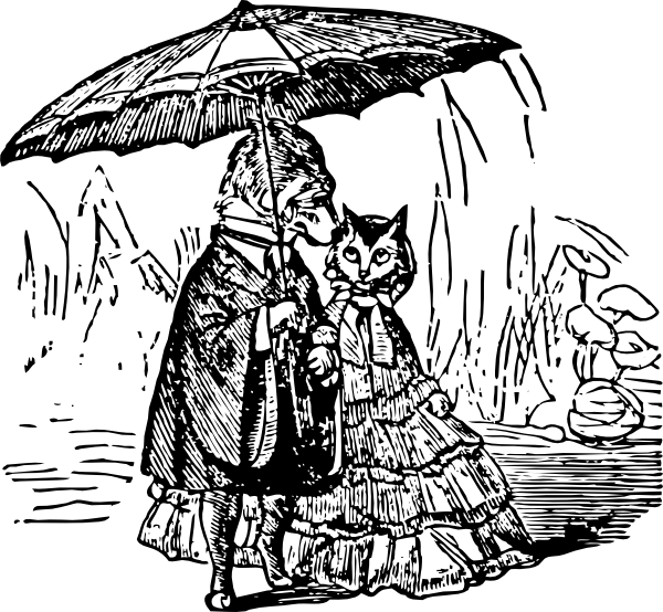 Dog Cat Umbrella Svg Clip Arts 600 X 554 Px (600x554), Png Download