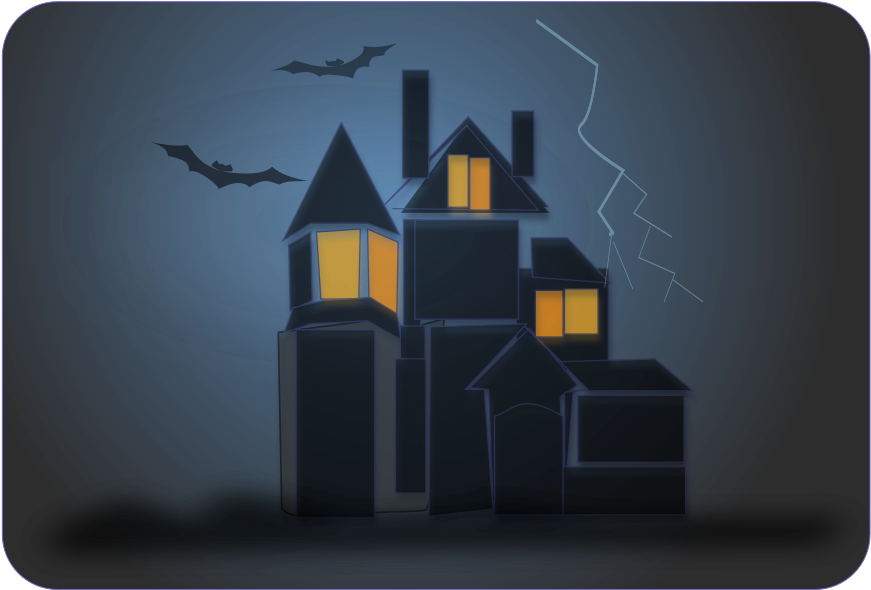 Haunted House Iphone Icon Clipart Png For Web (900x591), Png Download