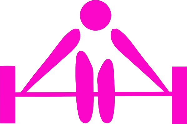 Weight Clipart Pink Dumbbell - Olympic Weightlifting (600x397), Png Download