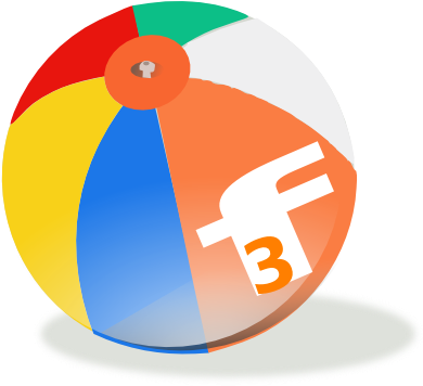 Florida Fun Find Beach Ball Logo Clip Art - Beach Ball Clip Art (600x355), Png Download