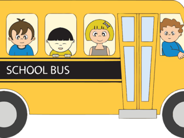 Bus Clipart Beach - School Bus Clip Art (640x480), Png Download