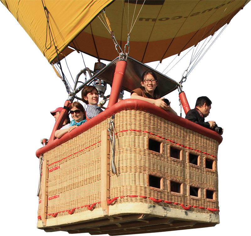 Hot Air Balloon Clipart Burner - Cappadocia Hot Air Balloon Basket Size (800x754), Png Download