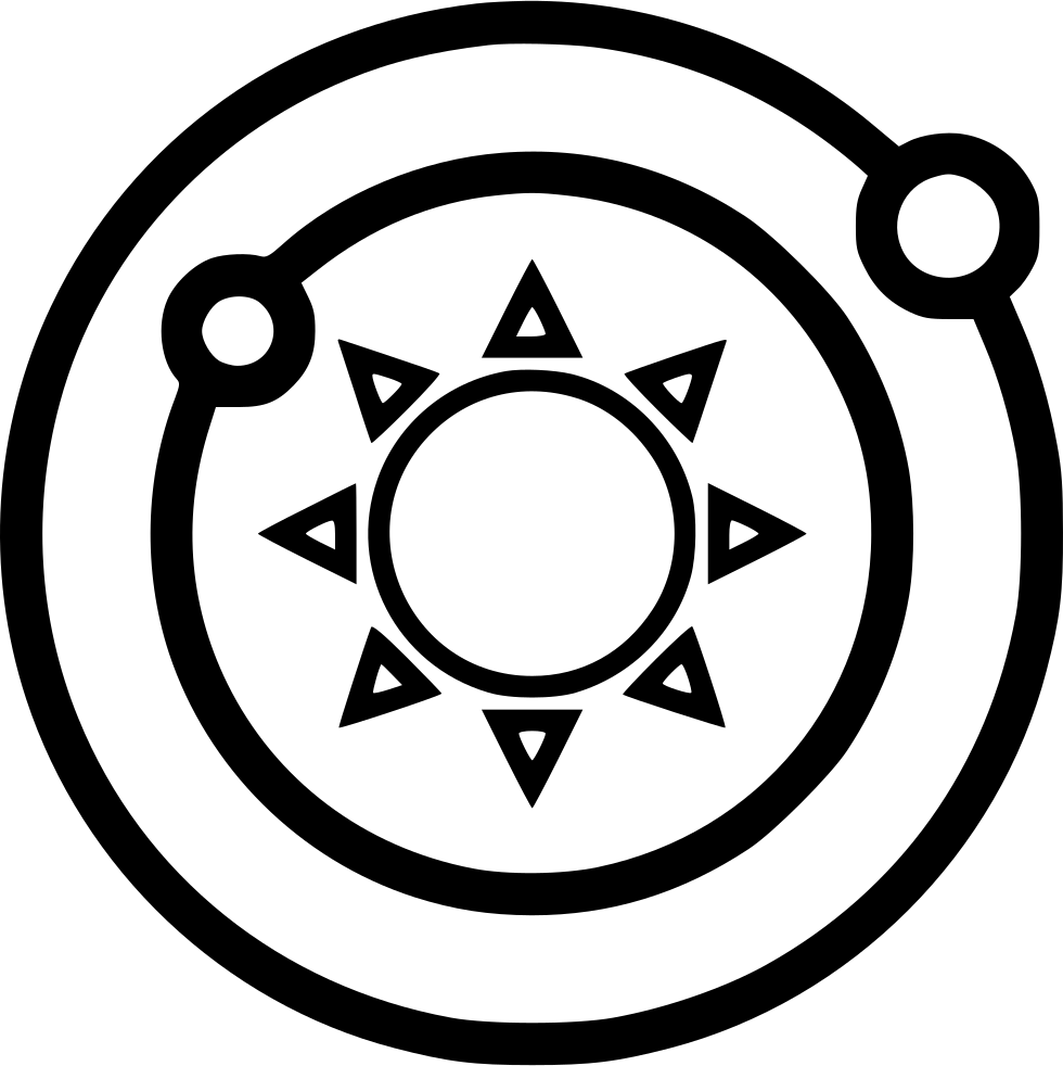 Planets Orbitting Sun Comments - Athena Global School Logo (980x982), Png Download