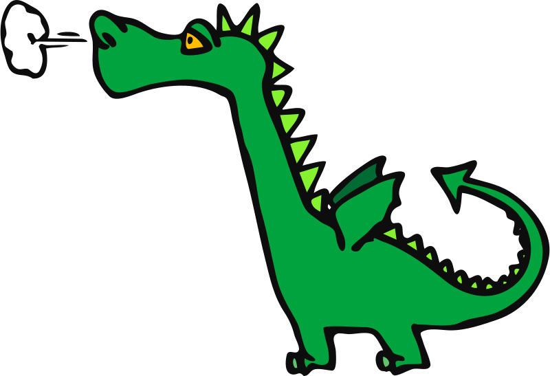 Wolf Clipart Dragon - Dragon Clip Art (800x547), Png Download