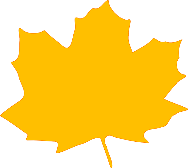 Autumn Leaves Clip Art - Yellow Fall Leaf Clip Art (600x537), Png Download