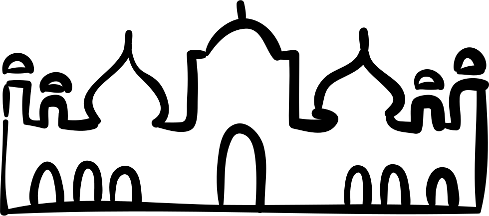 Orient Building Hand Drawn Outline Comments - Building (980x434), Png Download