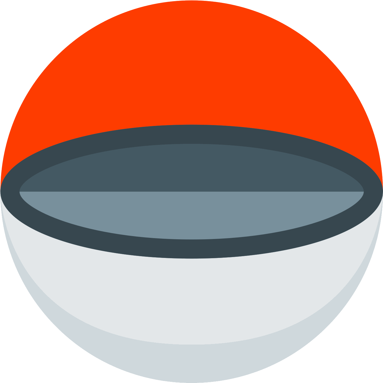 Open Pokeball Png Vector Library Stock - Pokeball Open (1600x1600), Png Download