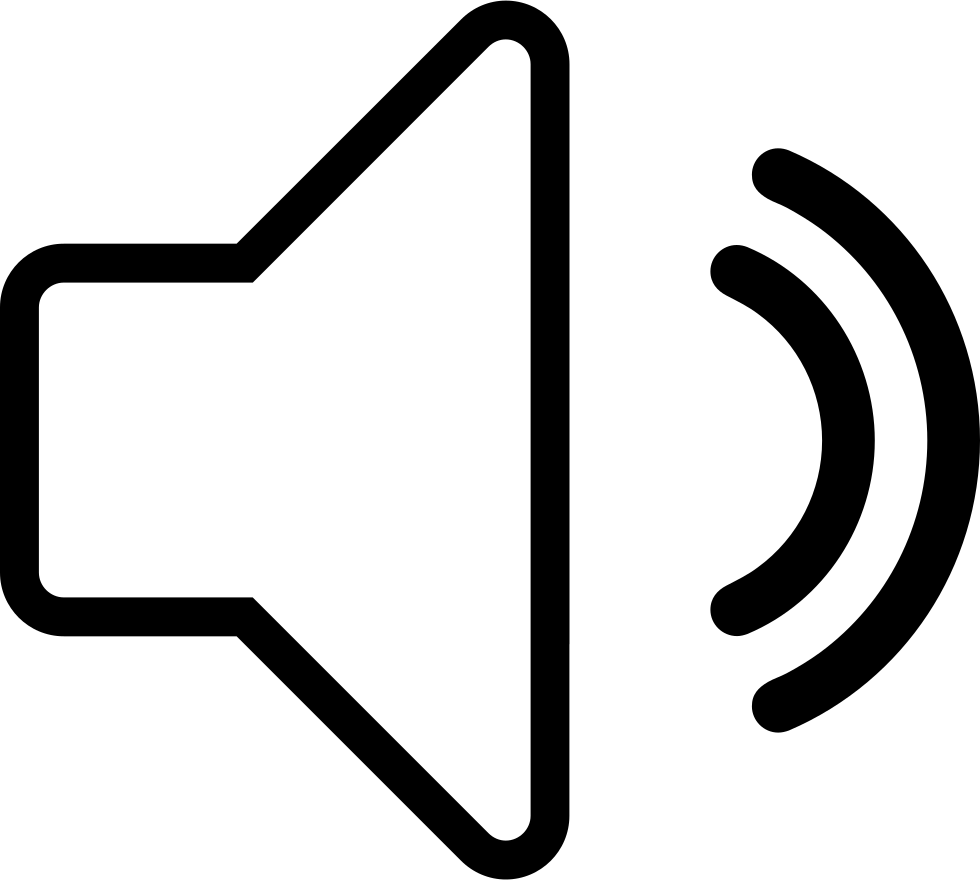 Banner Stock Speaker Outline Svg Png Icon Free Download - Portable Network Graphics (980x880), Png Download