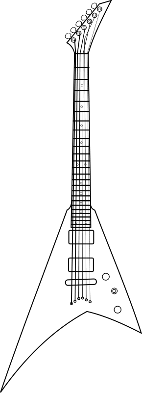 Jackson Rr Shape - Jackson Randy Rhoads (290x801), Png Download