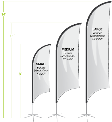 Bow Banner Spec Sheet - Bow Flags (390x427), Png Download
