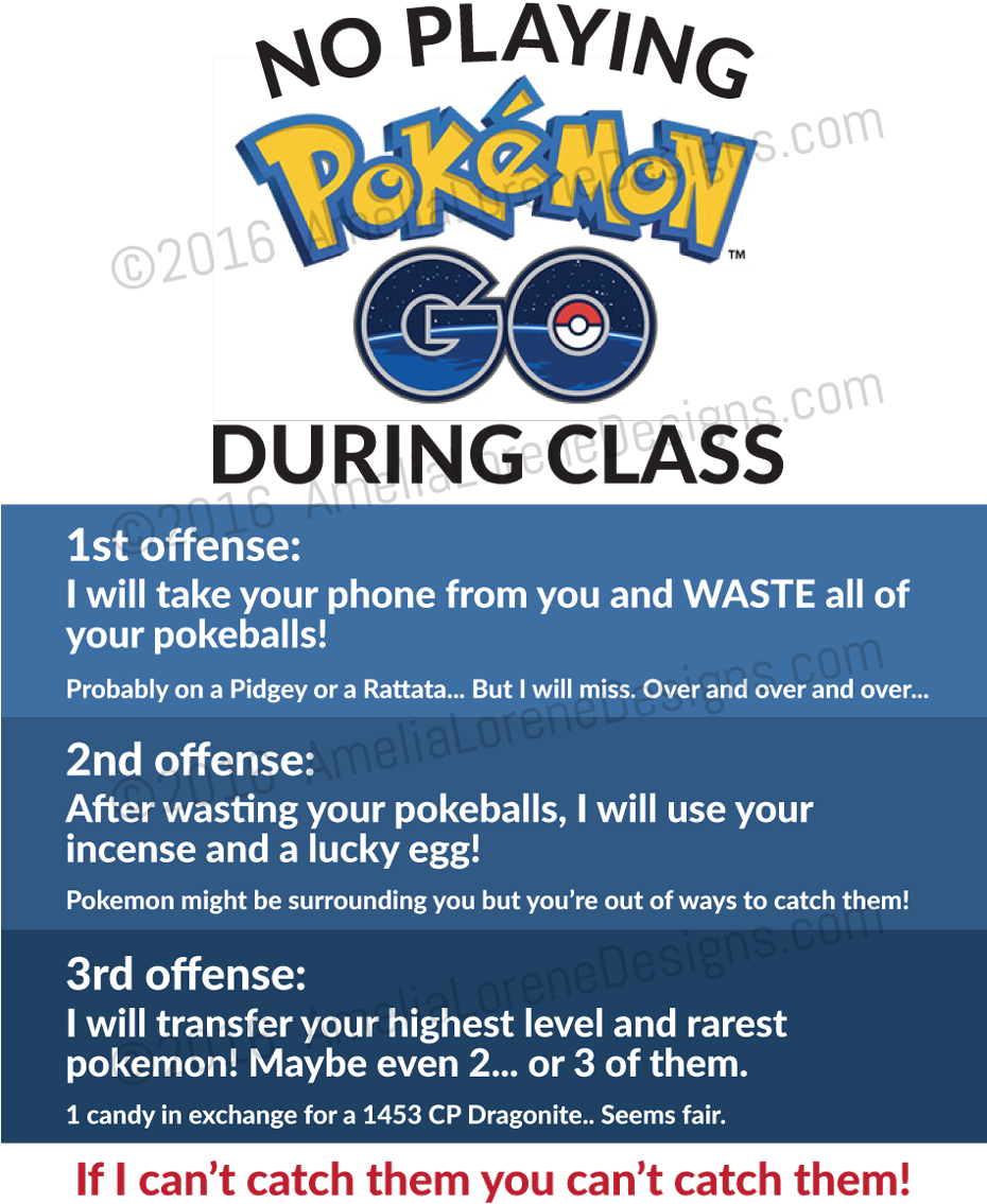 Pokemon Go Comes To Canada Key Coverage To Help Understand - No Playing Pokemon During Class (929x1199), Png Download