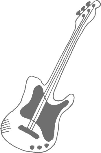 Guitar Transparent Png - Guitar Doodle Transparent (349x531), Png Download