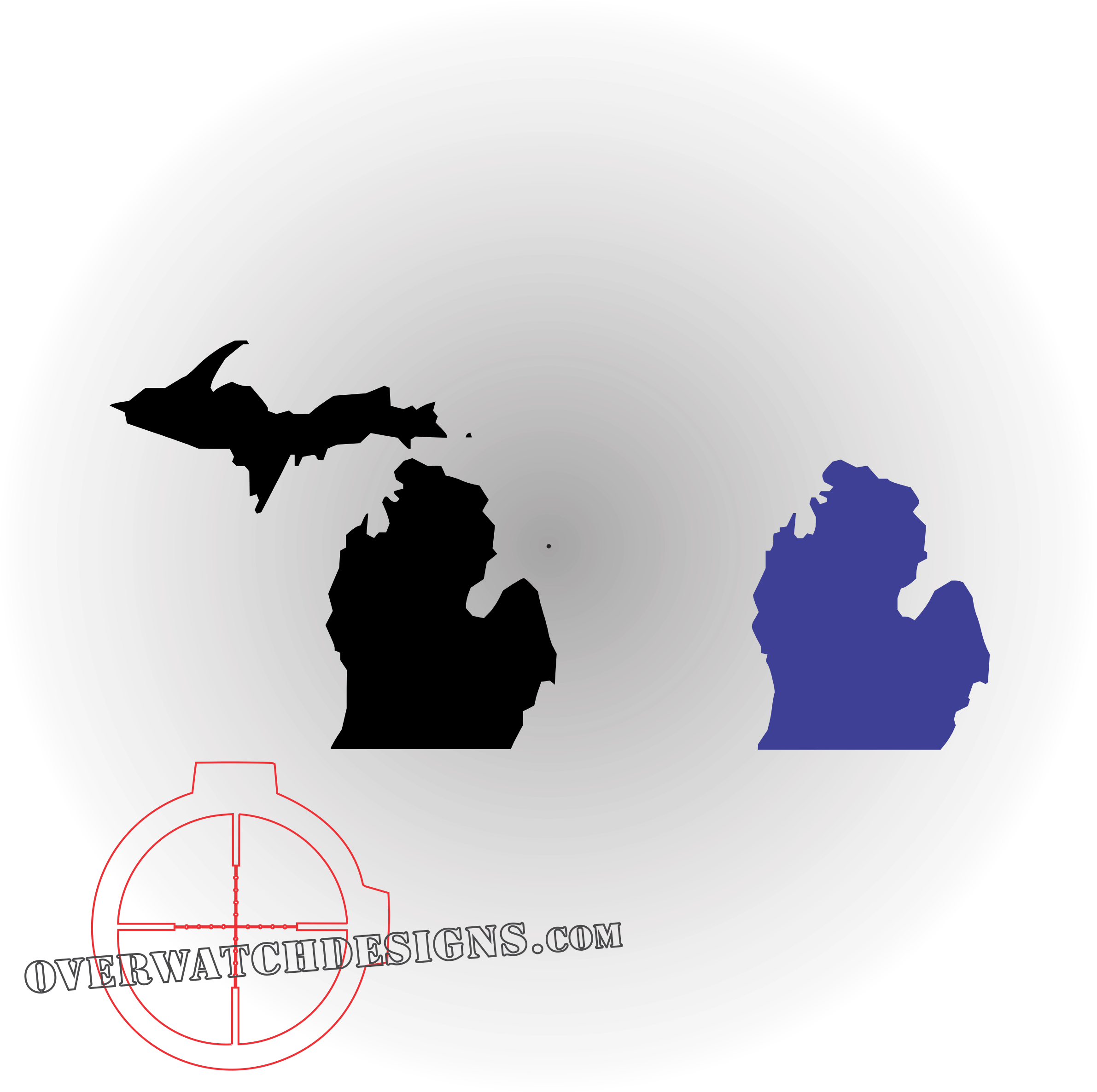 Michigan State Decal - Traverse City Michigan Heart (2409x2396), Png Download