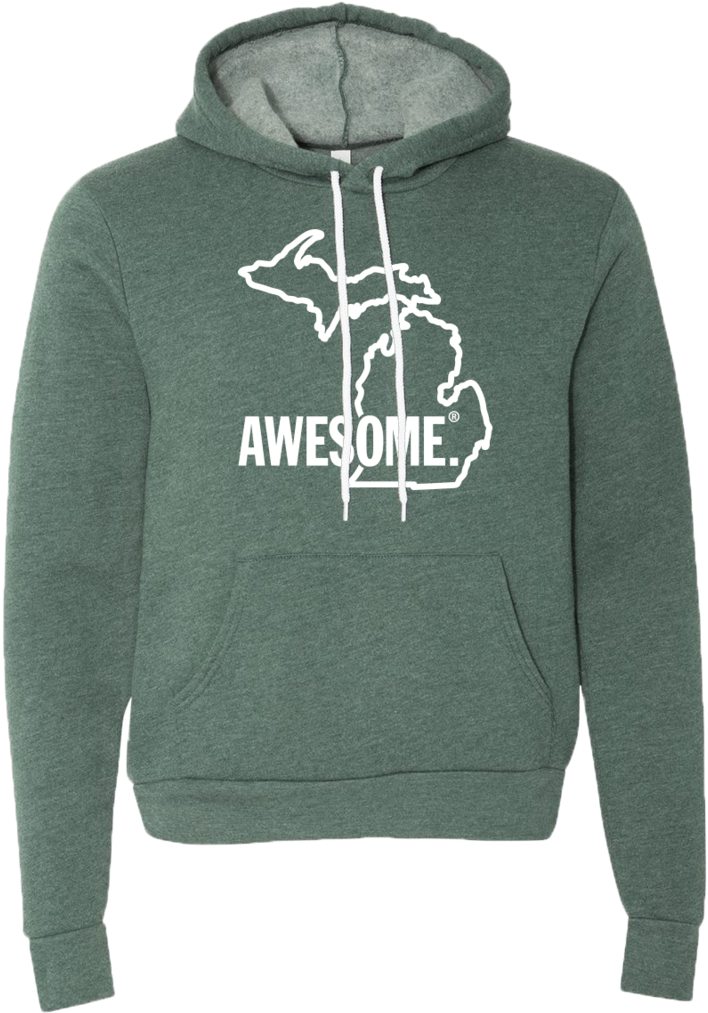Bella + Canvas Hooded Pullover Sweatshirt. 3719 (801x1024), Png Download