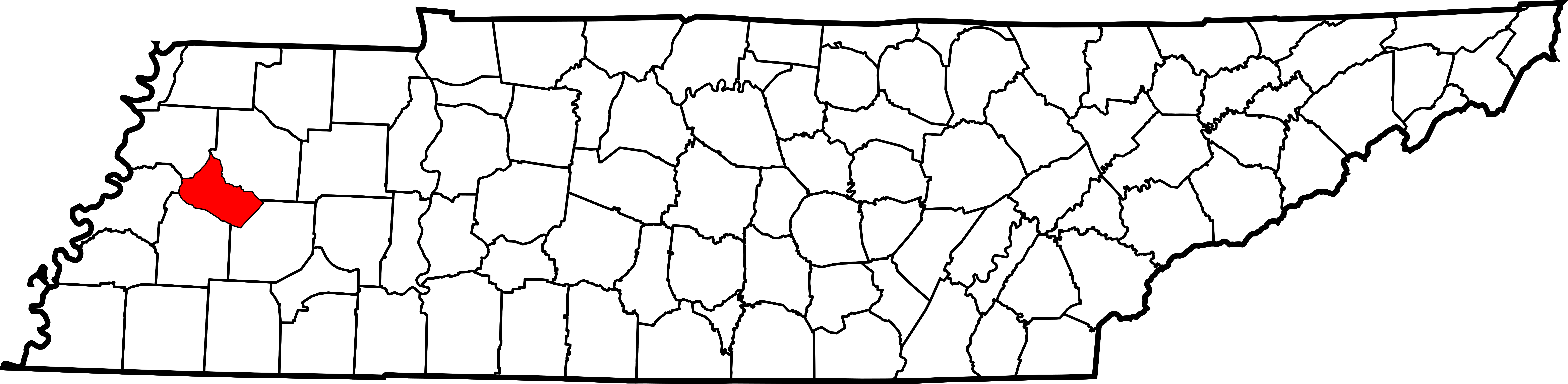 Tennessee Dickson County (7814x1916), Png Download