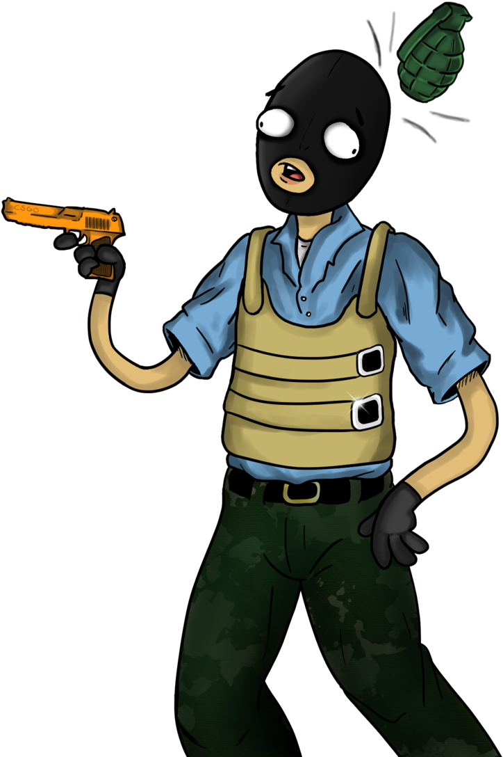 Character Request By Milky - Counter Strike Go Animado (1024x1088), Png Download