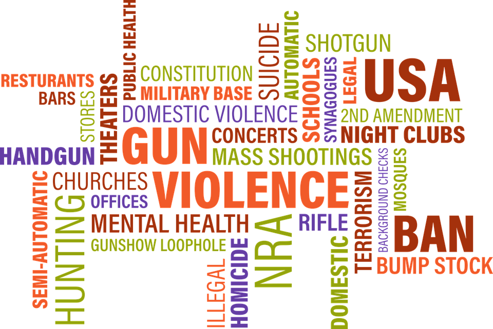 Marine Veteran Main Suspect In Mass Shooting At California - School Violence Word Cloud Png (960x642), Png Download