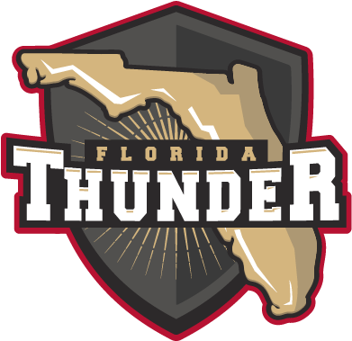 Florida Thunder Women's Hockey Team In The Fwhl - Florida Thunder Male Revue Strip Club (437x378), Png Download
