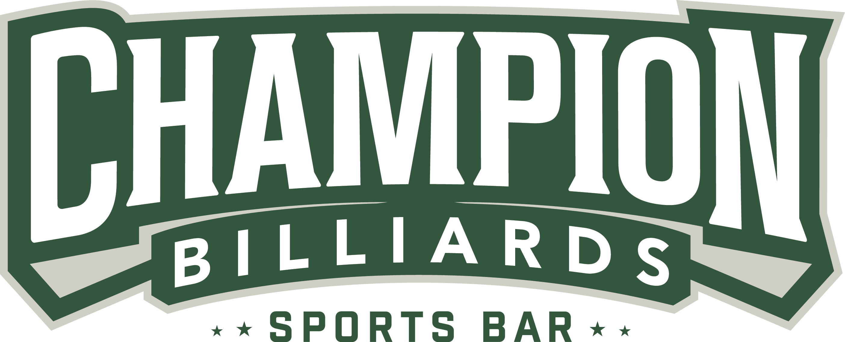 Champion Billiards Sports Bar (2808x1136), Png Download