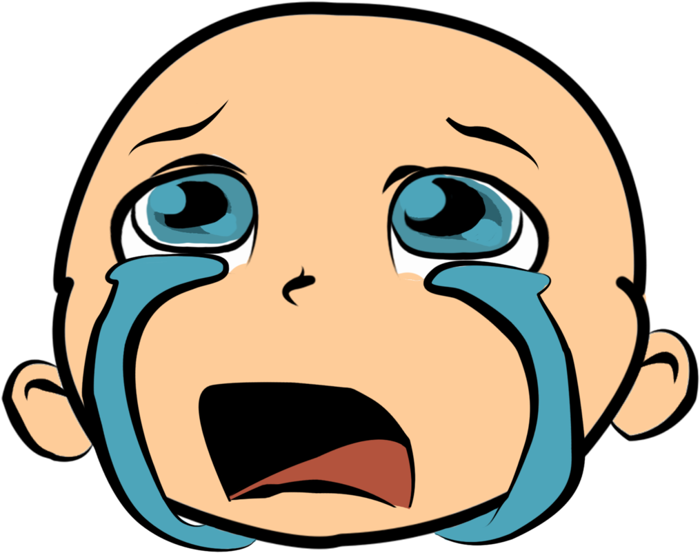 28 Collection Of Crying Clipart Png - Baby Crying Png Cartoon (1024x1024), Png Download