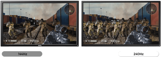 I Think Players Know It More Than Other Functions - Zowie Monitor 240 Hz (580x296), Png Download