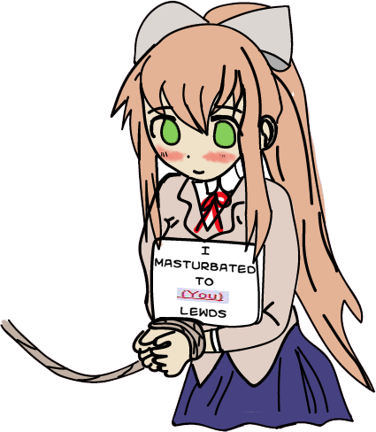 View Samegoogleiqdbsaucenao Monika , - Video Game (425x488), Png Download