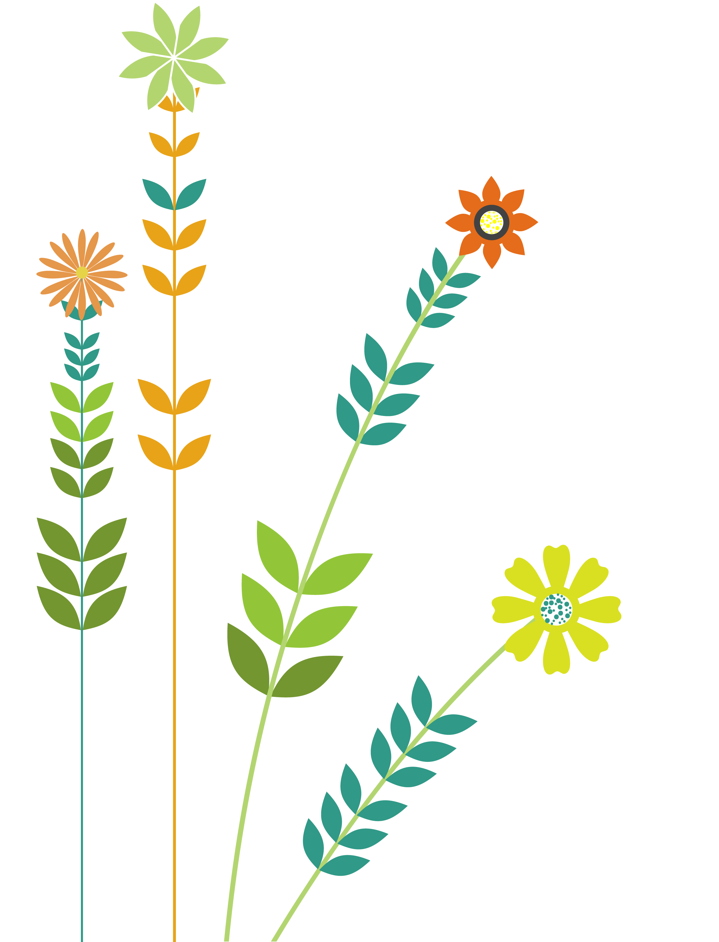 Flowers Creative Design Background - Creative Flowers (2379x3116), Png Download