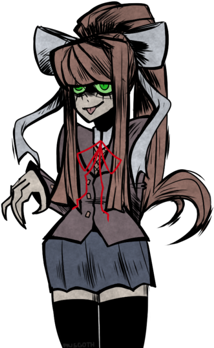 Club Crafted Only Monika Clipart Royalty Free Library - Drawing (500x714), Png Download