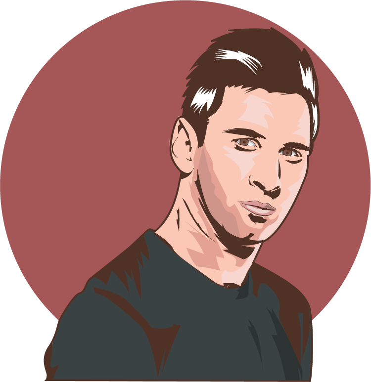 Download Lionel Messi Cartoon Drawing - Cartoon Messi Drawing PNG Image  with No Background 