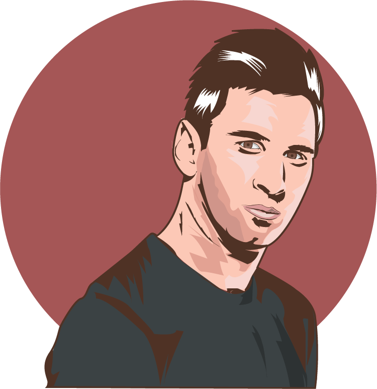 Lionel Messi Cartoon Drawing - Cartoon Messi Drawing (750x773), Png Download