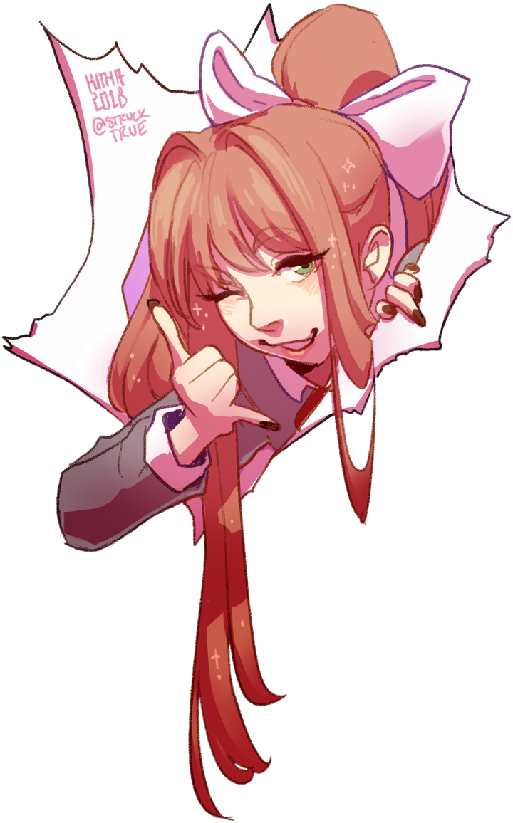 🌌 Kit 🌌 On Twitter - Doki Doki Literature Club Fanart (724x1200), Png Download